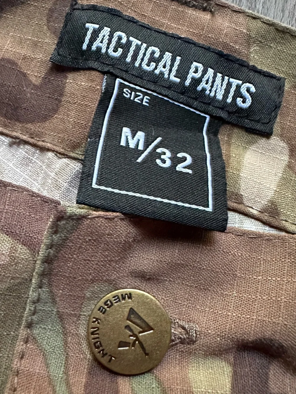 Mege Knight Camouflage Tactical Cargo Men’s Pants - M / 32